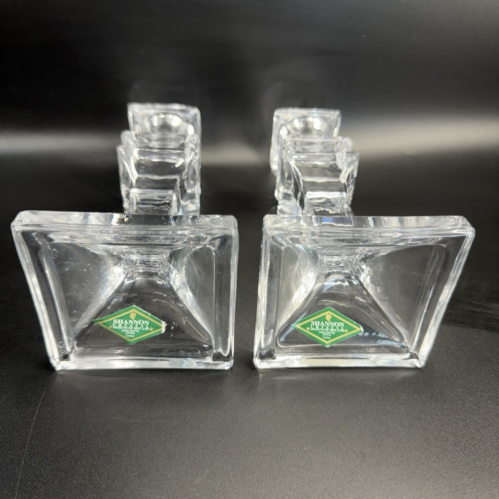 Pair SHANNON Candlesticks Taper Candle Holders - Picture 4 of 4